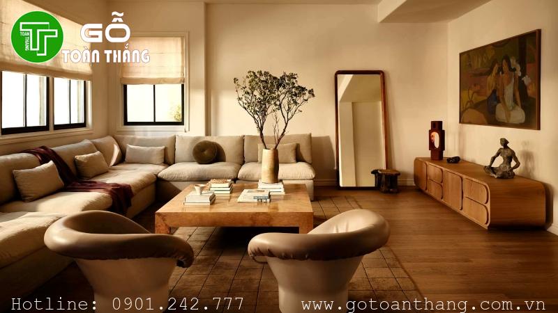 Phối màu theo phong cách cổ điển kết hợp hiện đại là lựa chọn an toàn, bền đẹp